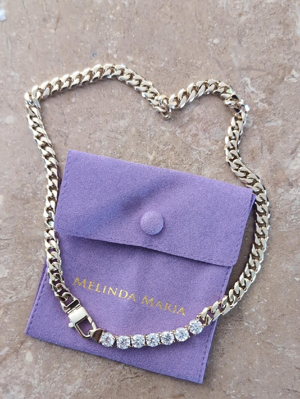 Melinda Maria Julian Loves Diamonds Necklace